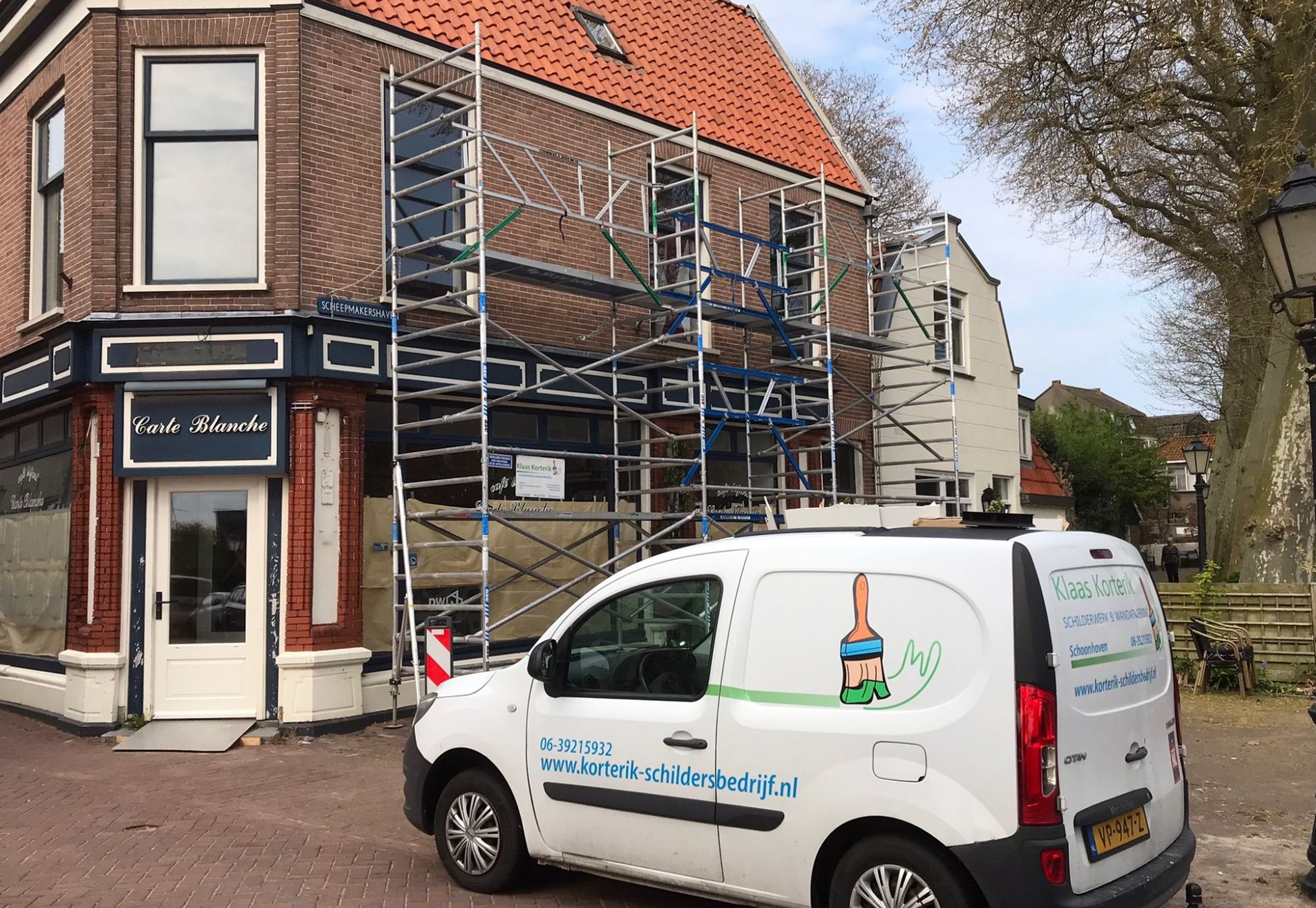 Buitenschilderwerk – Grand Café 925, Schoonhoven