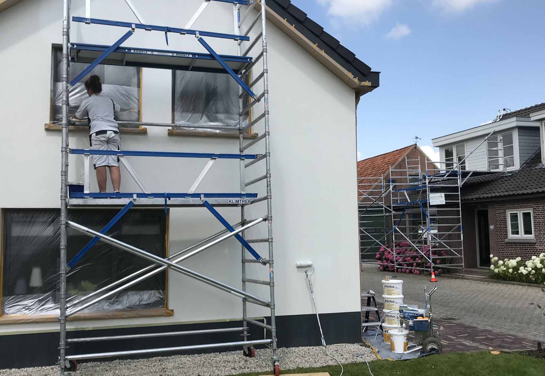 Gevelschilderwerk – Vrijstaand landhuis, Lopik (Cabauw)