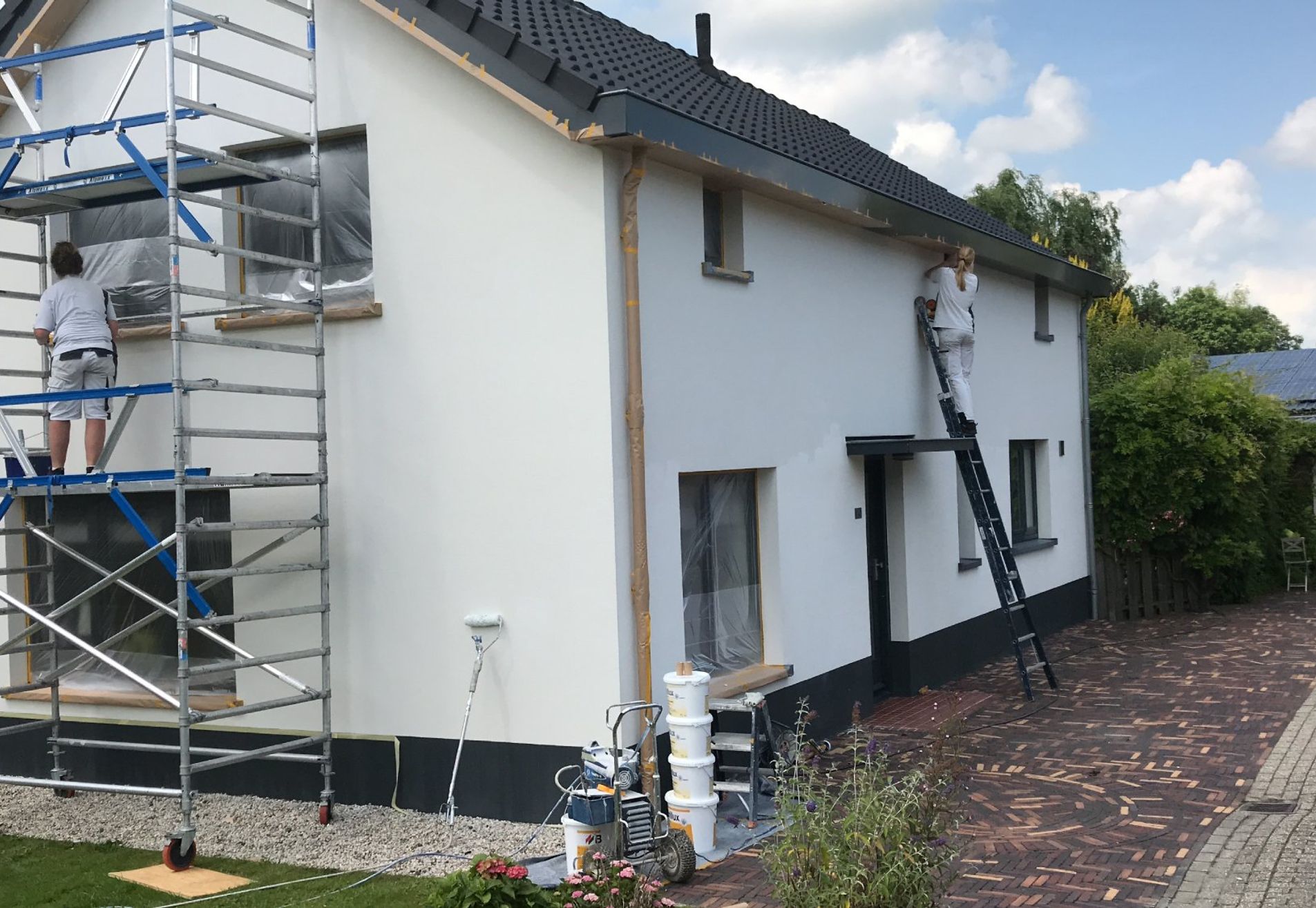 Gevelschilderwerk – Vrijstaand landhuis, Lopik (Cabauw)